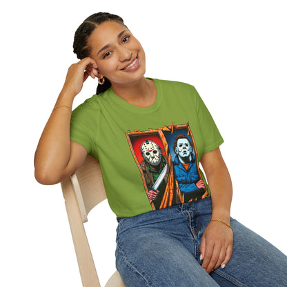 Michael Myers Vintage Tee | Jason Voorhees Funny Picnic Scene