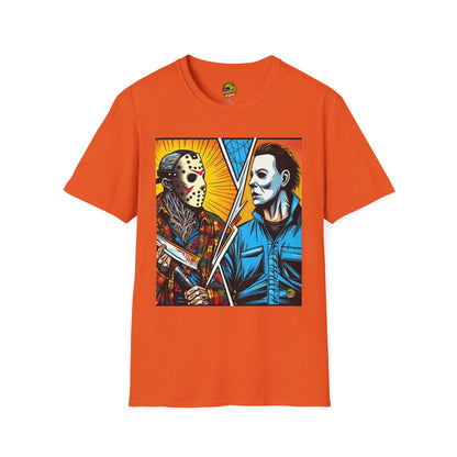 product - Jason & Michael Halloween Shirt | Funny Vintage Horror Tee - custom-made. limited stock. Order yours now and stand out with this exclusive piece!