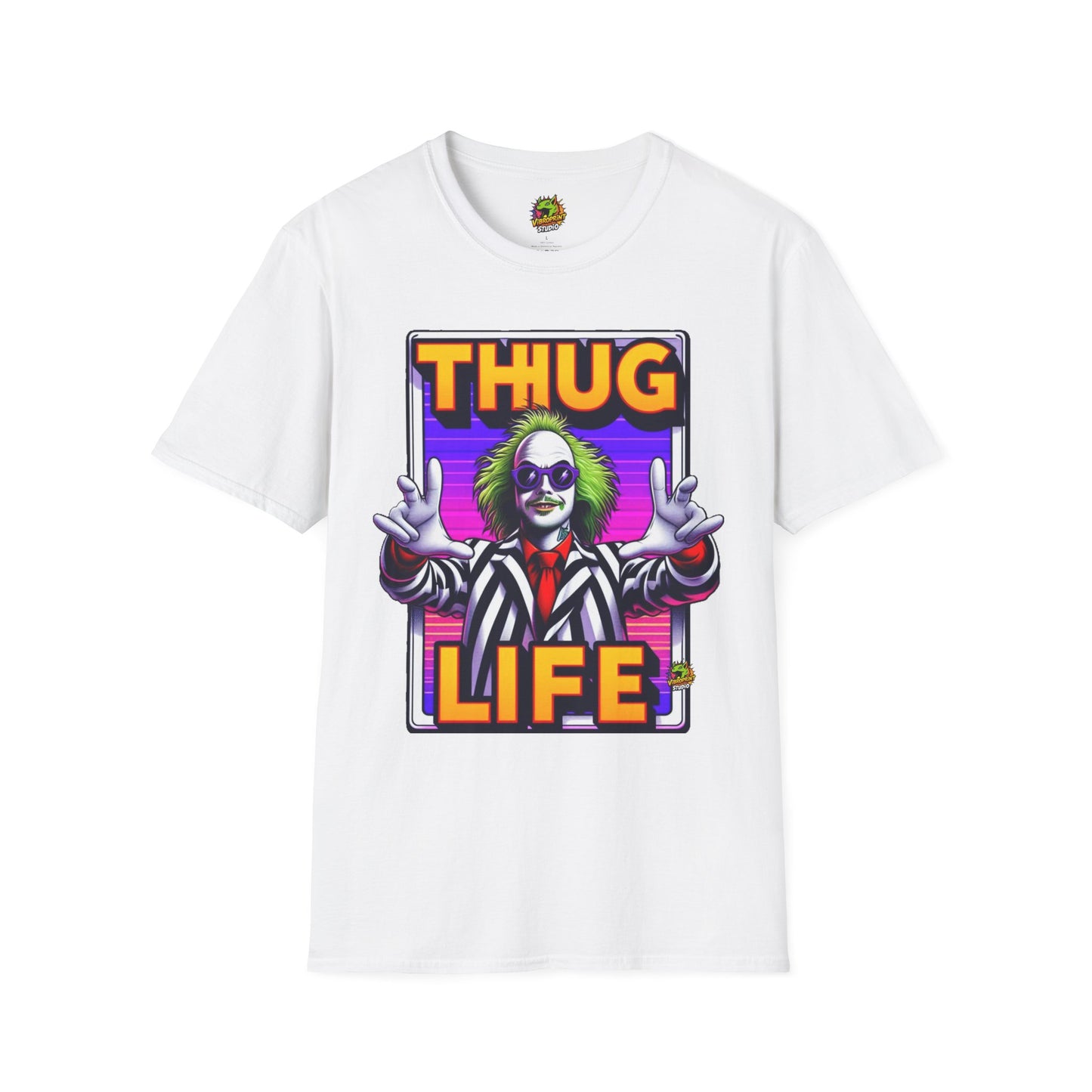 | - Beetlejuice Shirt | Funny Thug Life Halloween Tee | Classic Beetlejuice Graphic T-Shirt - premium material. limited stock. Order yours now and stand out with this exclusive piece!