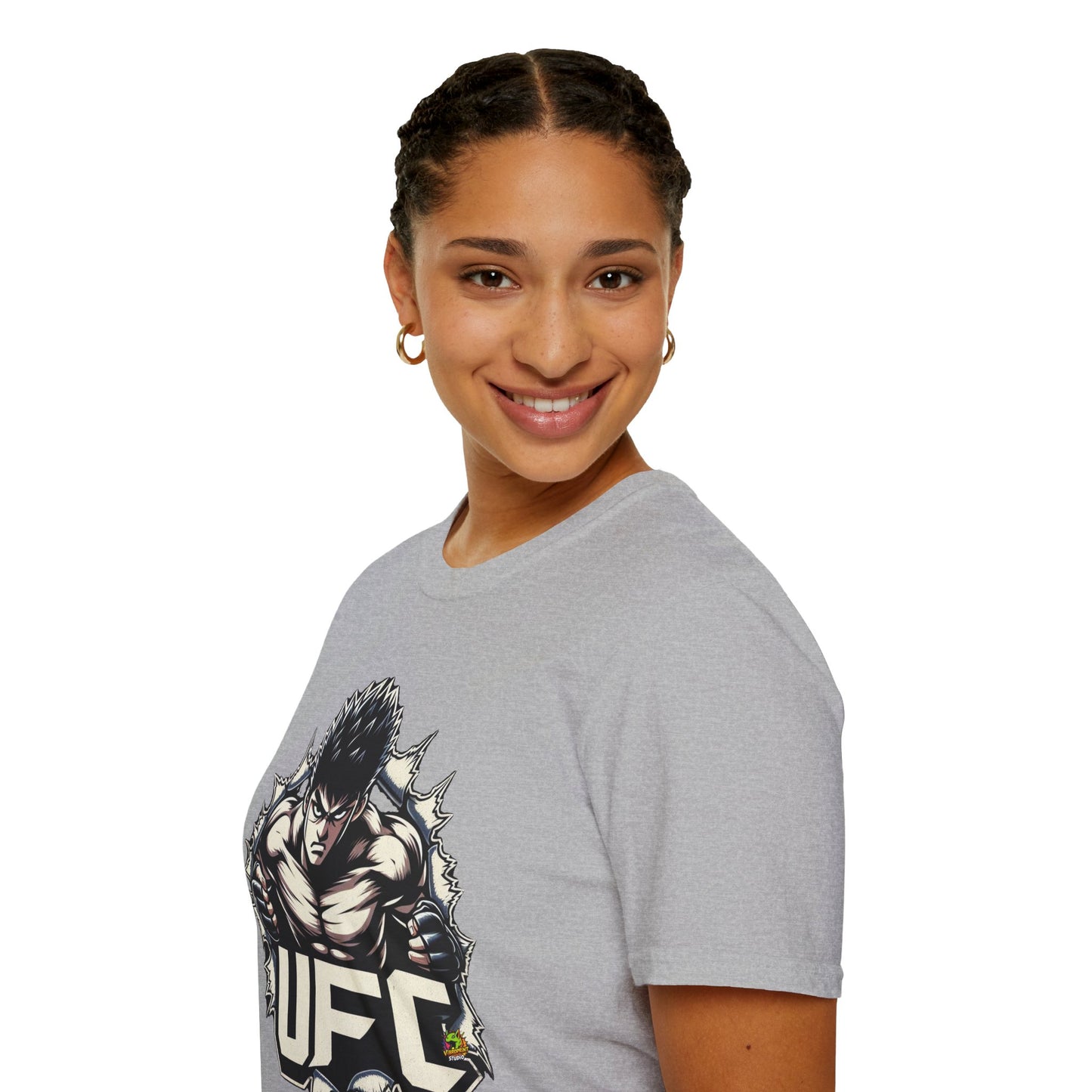 Halloween graphic tee - UFC T Shirt | Motivational UFC Tee | Unleash Fierce Confidence in Fitness - unique graphic tee. perfect Halloween gift for fans of horror culture. Order yours now and stand out with this exclusive piece!