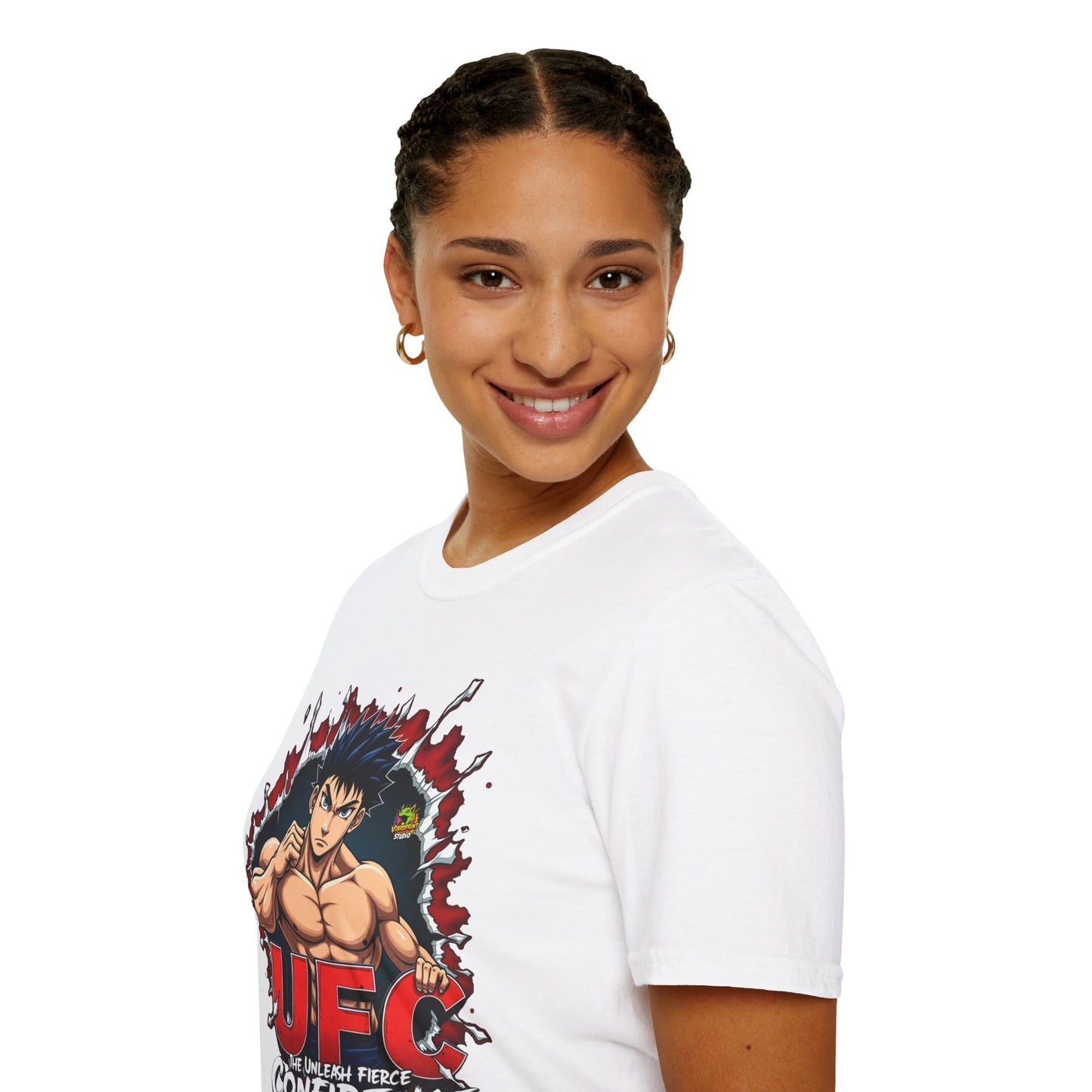 Fierce - UFC T Shirt | Unleash Fierce Confidence | UFC Tee Inspired by Baki Anime for Fitness Enthusiasts - premium material. limited stock. Order yours now and stand out with this exclusive piece!