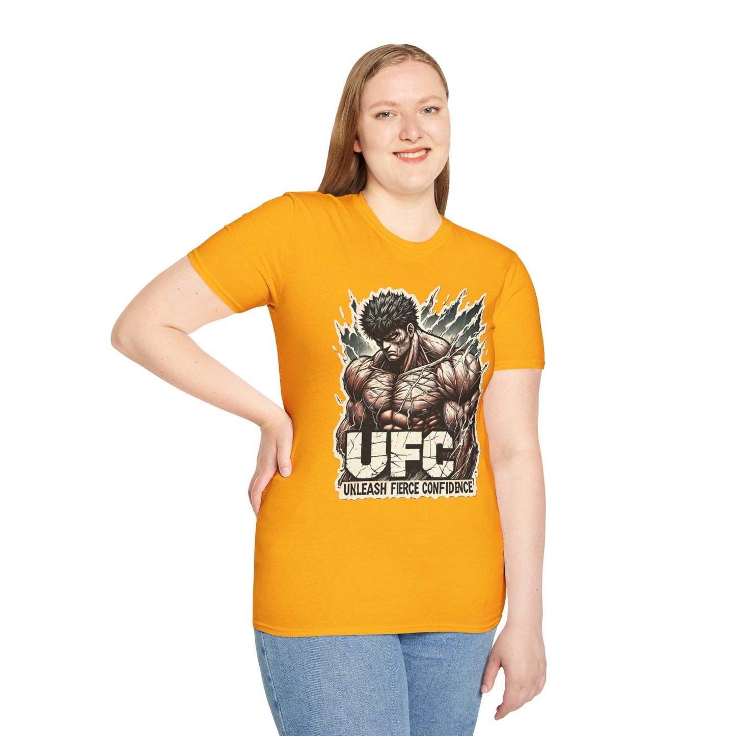 UFC T Shirt | Unleash Fierce Confidence | Motivational UFC Tee with Baki Anime Influence