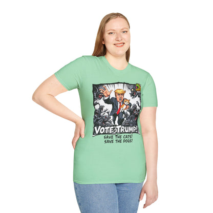 They're Eating the Dogs Tee | Satirical Political Humor Shirt | Trump Election Graphic Tee