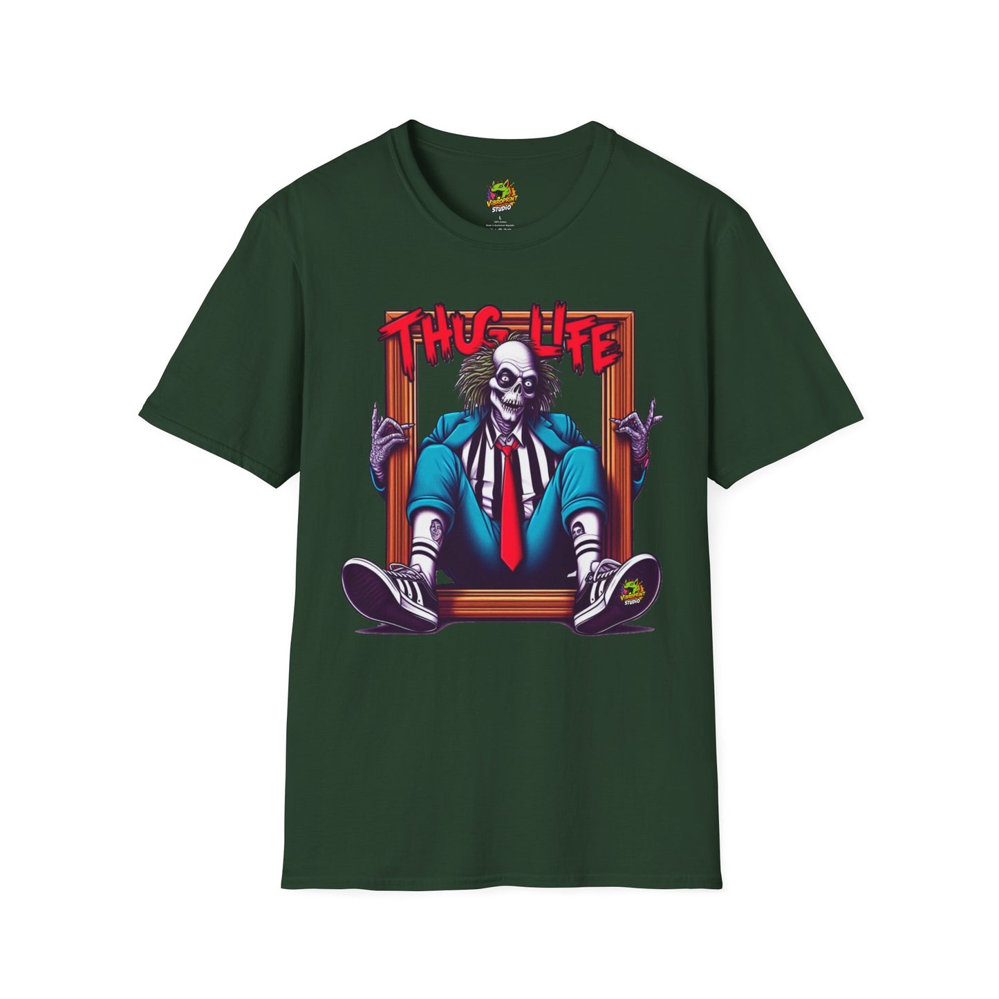 Tee - Beetlejuice Shirt | Thug Life Inspired Tee | Halloween Graphic T-Shirt | Spooky Beetlejuice Style - premium material. limited stock. Order yours now and stand out with this exclusive piece!