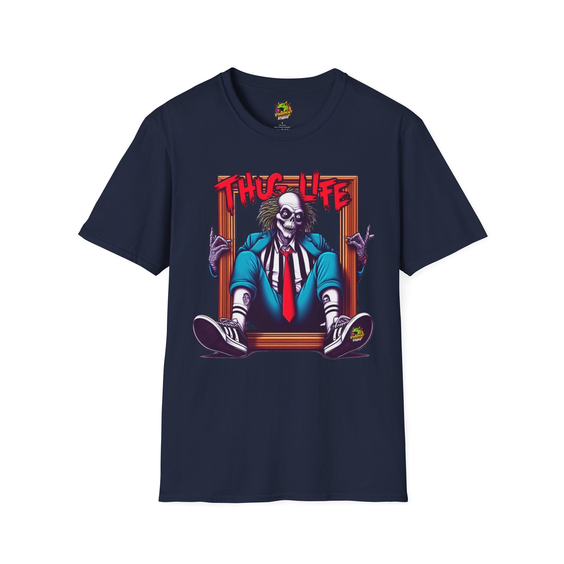 Graphic - Beetlejuice Shirt | Thug Life Inspired Tee | Halloween Graphic T-Shirt | Spooky Beetlejuice Style - premium material. limited stock. Order yours now and stand out with this exclusive piece!