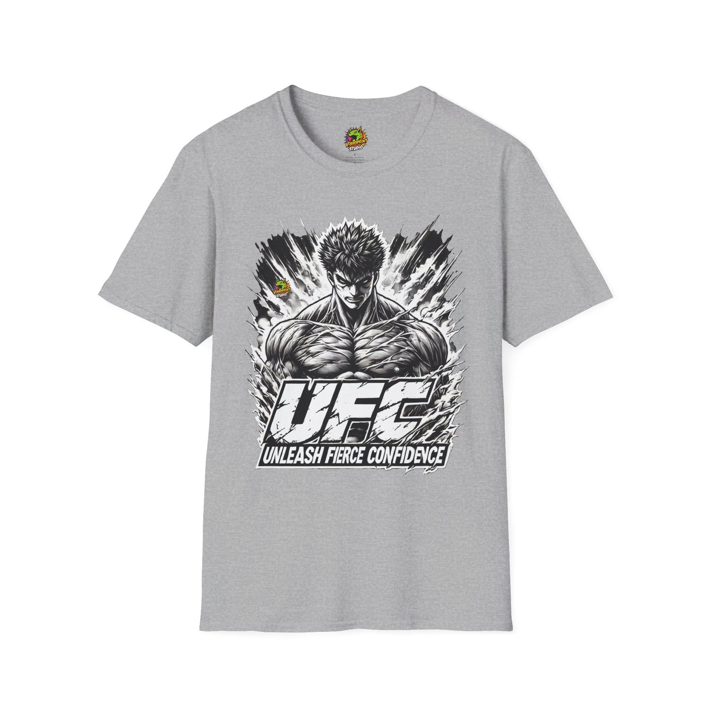 UFC - UFC T Shirt | Unleash Fierce Confidence | UFC Tee with Baki Anime T Shirt Motivation - custom-made. limited stock. Order yours now and stand out with this exclusive piece!