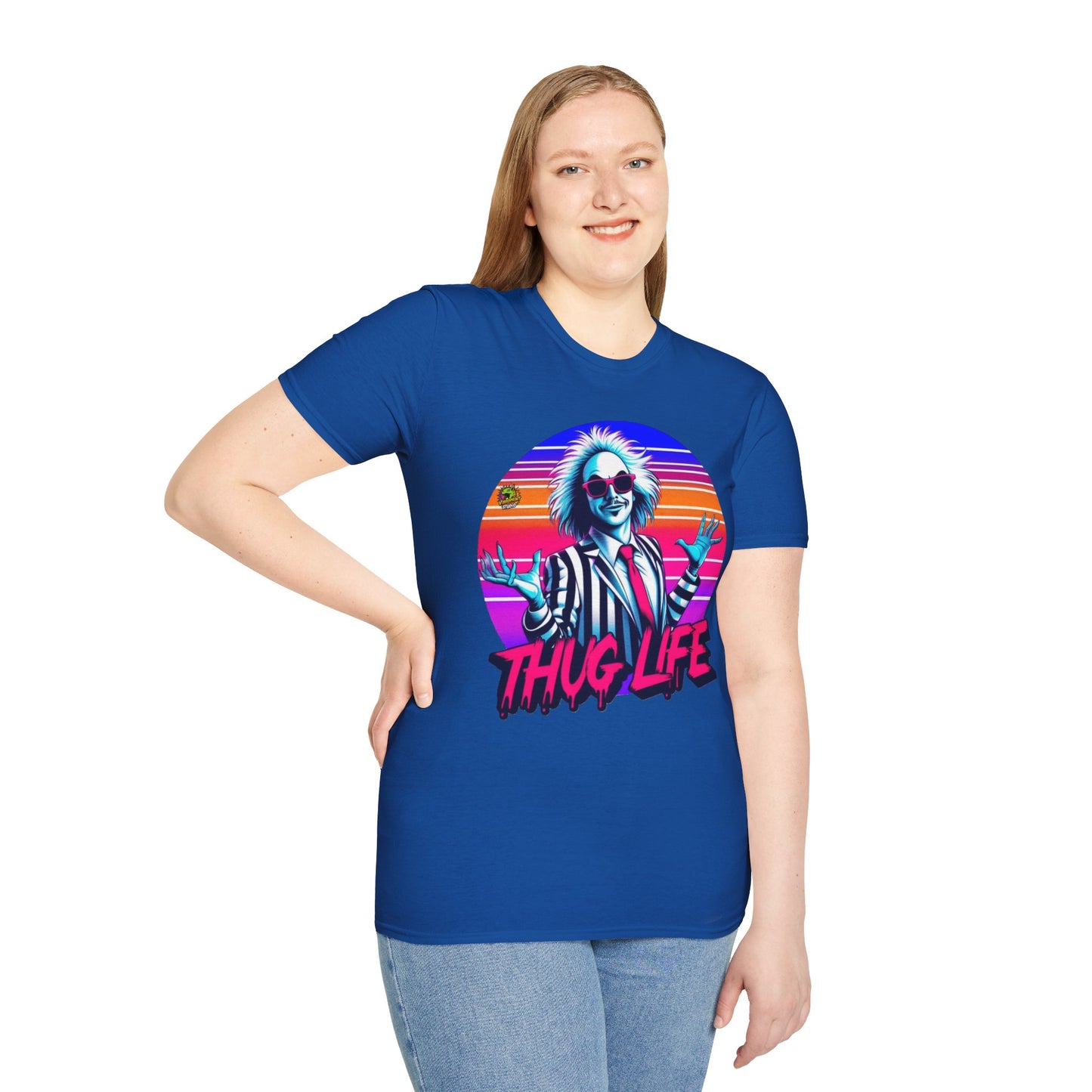 Graphic - Beetlejuice Shirt | Thug Life Halloween Tee | Classic Beetlejuice Graphic Shirt - custom-made. perfect gift idea. Order yours now and stand out with this exclusive piece!