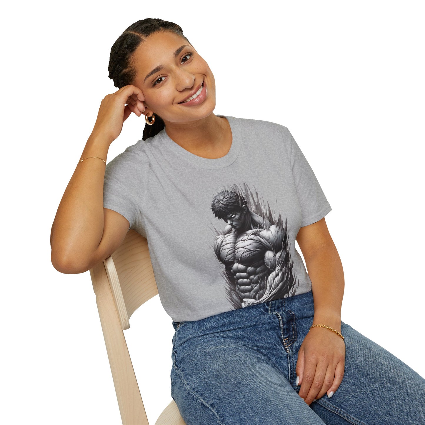 spooky season fashion - UFC T Shirt | Unleash Fierce Confidence | UFC Tee with Baki Anime Inspiration for Fitness Lovers - comfortable fit. spooky season t-shirt with unique flair. Order yours now and stand out with this exclusive piece!