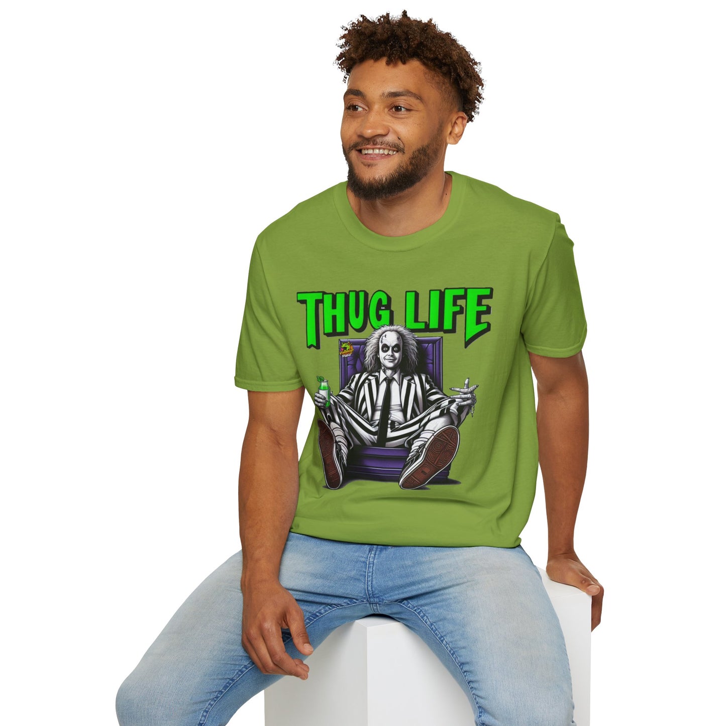 Halloween - Beetlejuice Shirt | Thug Life Halloween T-Shirt | Creepy Beetlejuice Graphic Tee - custom-made. perfect gift idea. Order yours now and stand out with this exclusive piece!