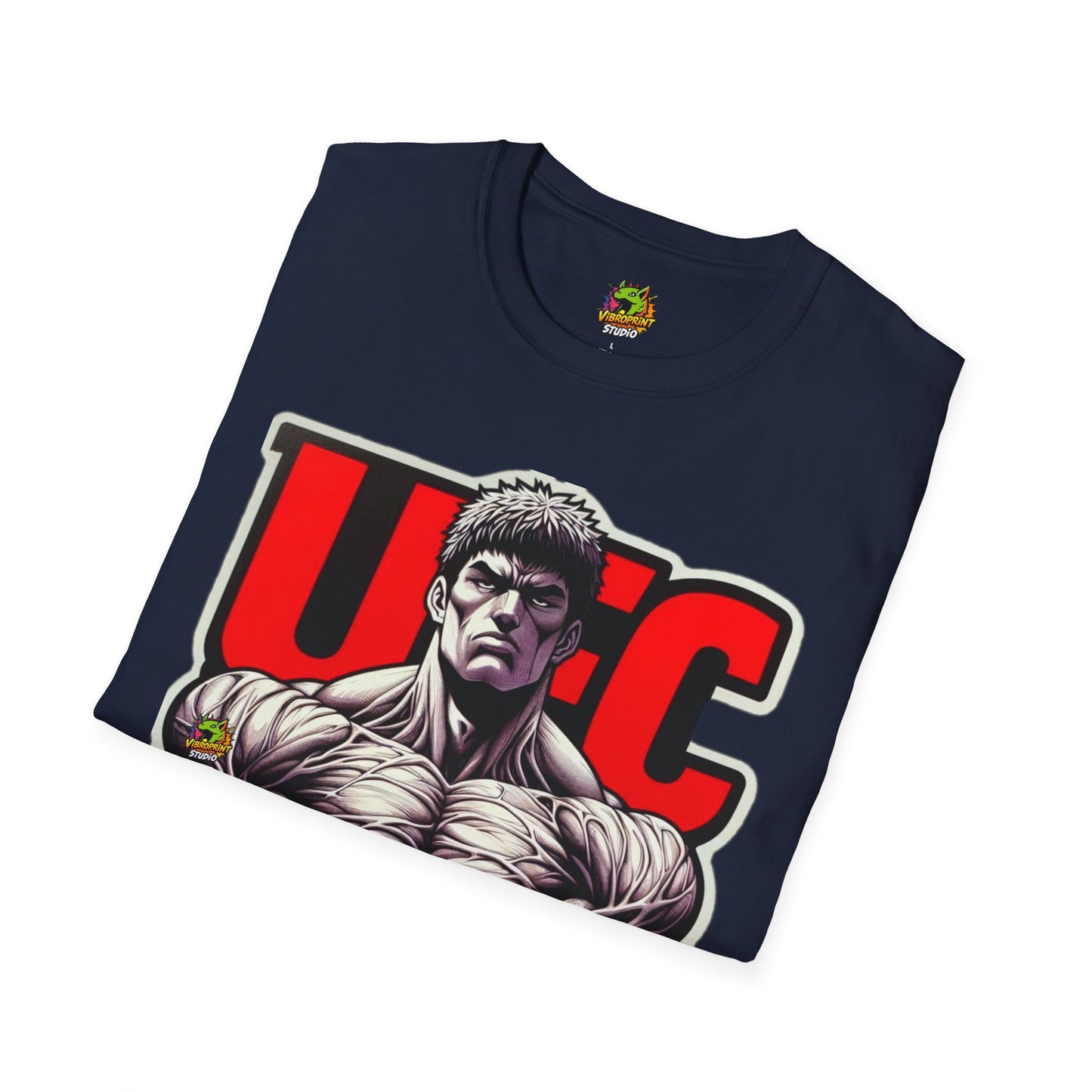 UFC T Shirt | Unleash Fierce Confidence | UFC Tee with Baki Anime Strength for Fitness Fans