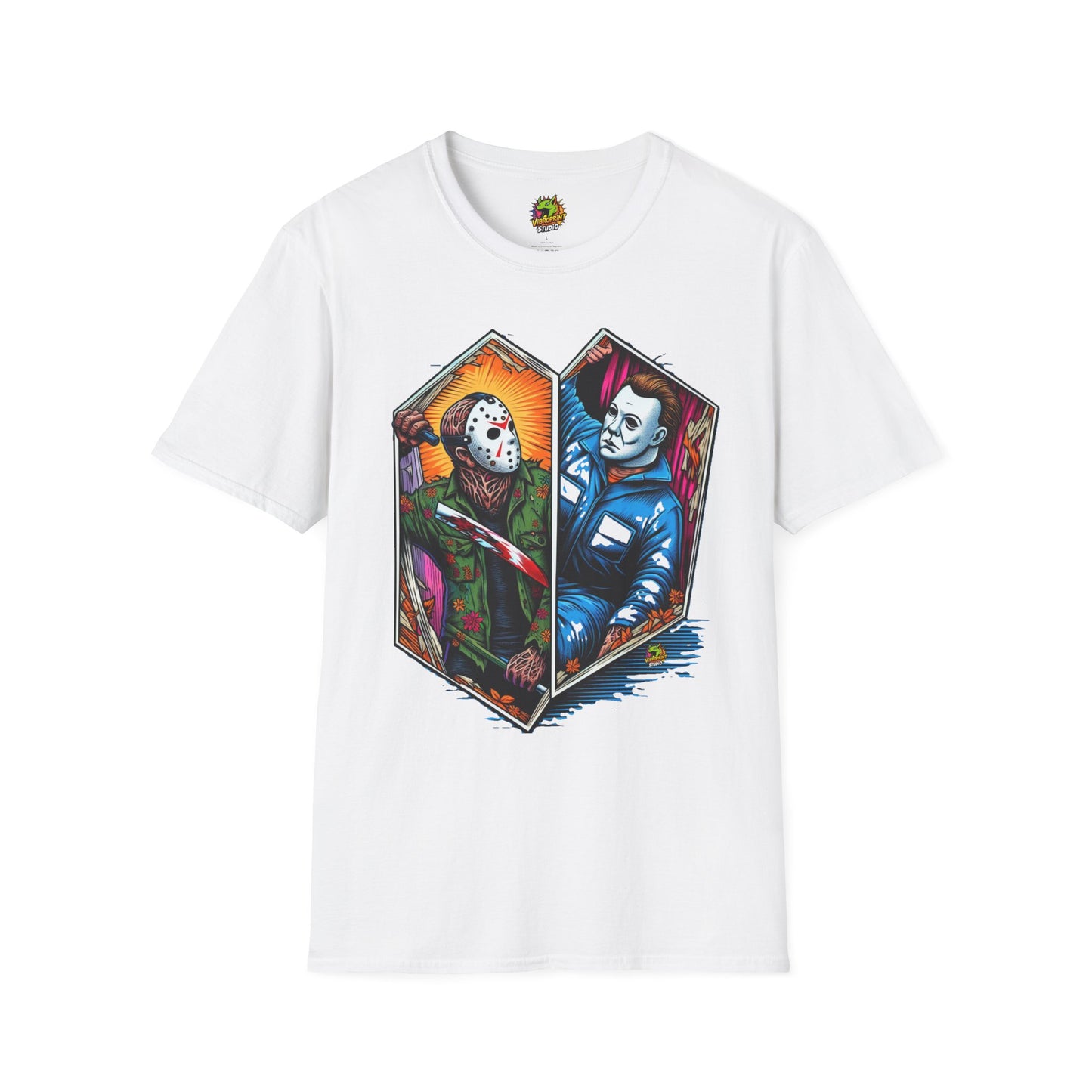 & - Jason & Michael Funny Halloween T-Shirt | Michael Myers Vintage Tee - premium material. perfect gift idea. Order yours now and stand out with this exclusive piece!