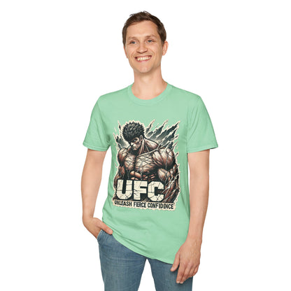 UFC T Shirt | Unleash Fierce Confidence | Motivational UFC Tee with Baki Anime Influence