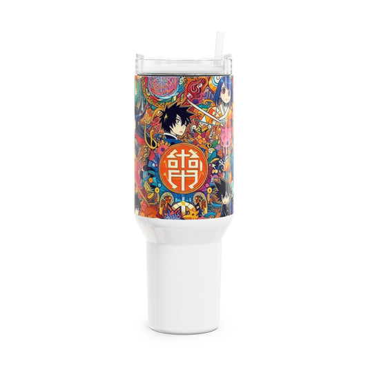 Stanley Tumbler | Colorful Anime Tumbler for Gamers and Cartoon Fans | Geek Drinkware - High Quality Image