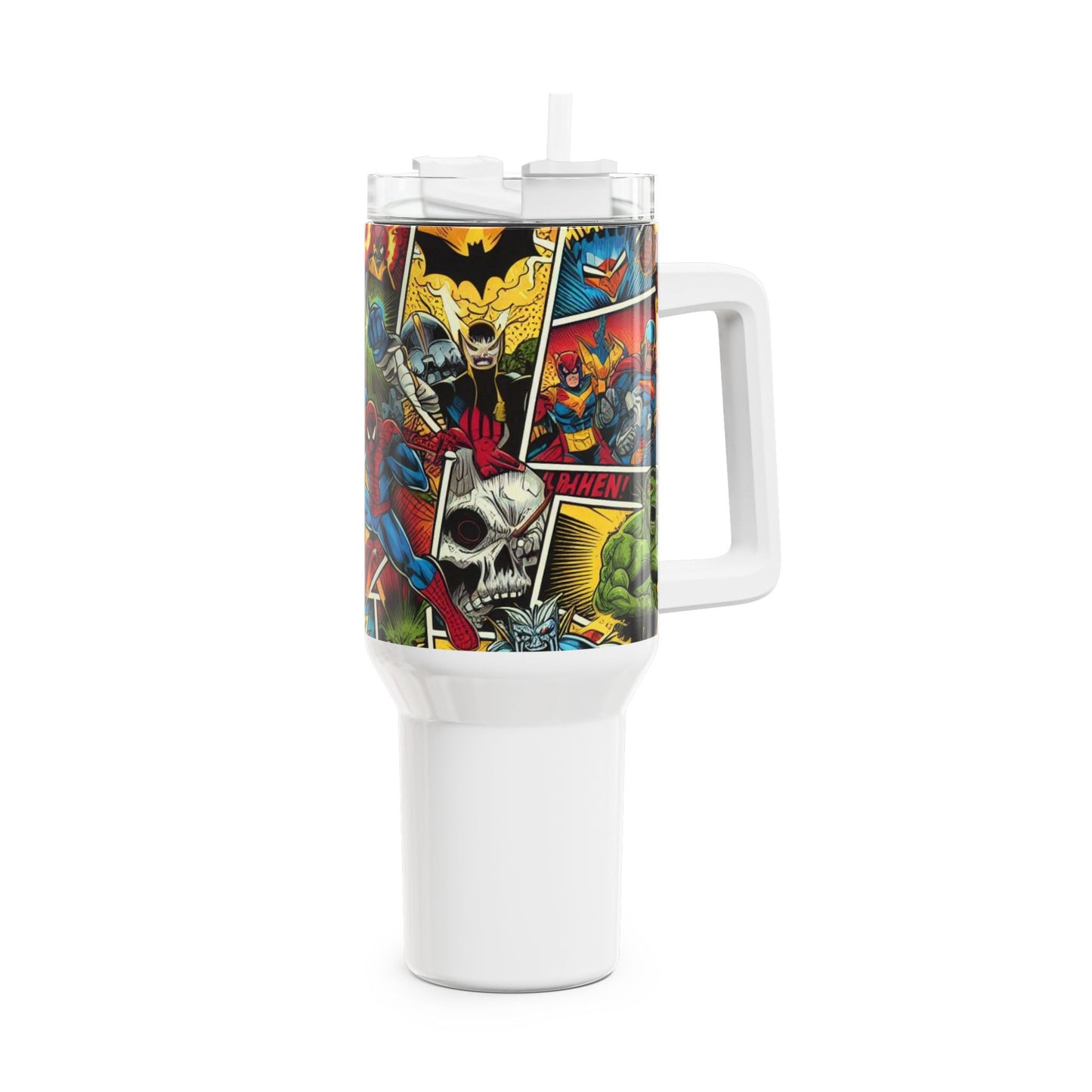 Fans - Stanley Comics Themed Tumbler | Colorful Drinkware for Anime and Pop Culture Fans | Geek Tumbler - custom-made. limited stock. Order yours now and stand out with this exclusive piece!