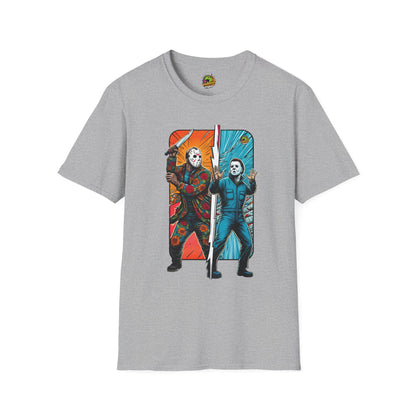 Jason - Jason Voorhees & Michael Myers Funny Horror Tee | Halloween Shirt - custom-made. limited stock. Order yours now and stand out with this exclusive piece!