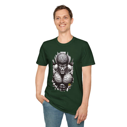 UFC T Shirt | Unleash Fierce Confidence | UFC Tee with Baki Anime Power for Fitness Lovers