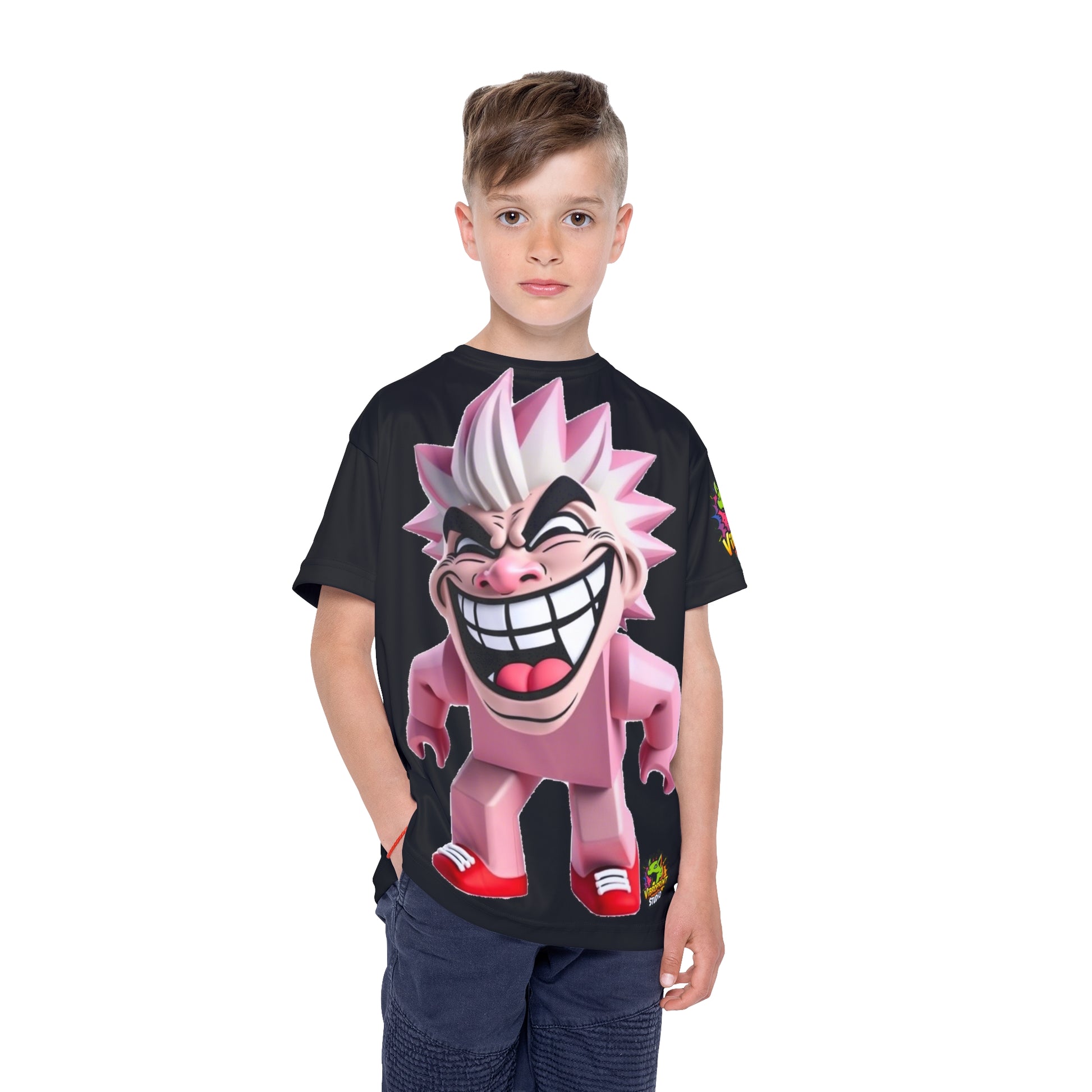 Front View: Fun Roblox T Shirt for Kids Gaming Tee