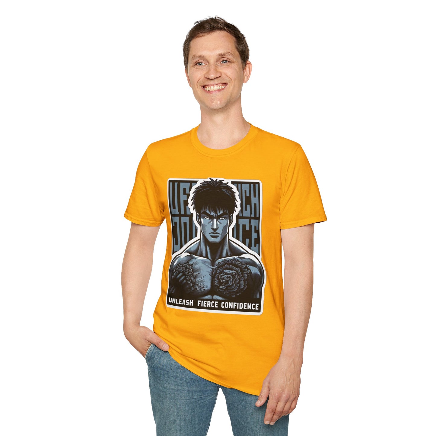 UFC T Shirt | Unleash Fierce Confidence | UFC Tee with Baki Anime T Shirt for motivation Inspiration