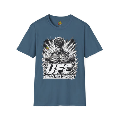 | - UFC T Shirt | Unleash Fierce Confidence | UFC Tee with Baki Anime T Shirt Motivation - custom-made. limited stock. Order yours now and stand out with this exclusive piece!