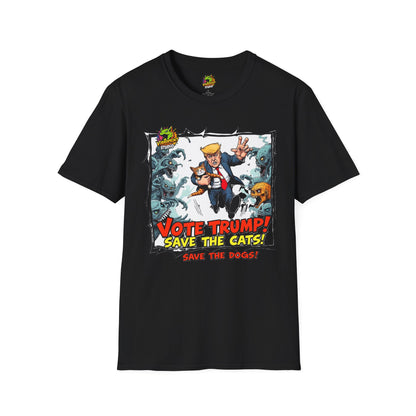 They're - They're Eating the Dogs Tee | Trump Election Satire Shirt | Funny Political Meme T-Shirt - premium material. perfect gift idea. Order yours now and stand out with this exclusive piece!