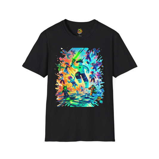 Trendy Roblox Graphic T-Shirt for Boys & Girls | Roblox Clothing for Kids | Roblox Game Inspired Tee | Roblox Gift Idea - High Quality Image