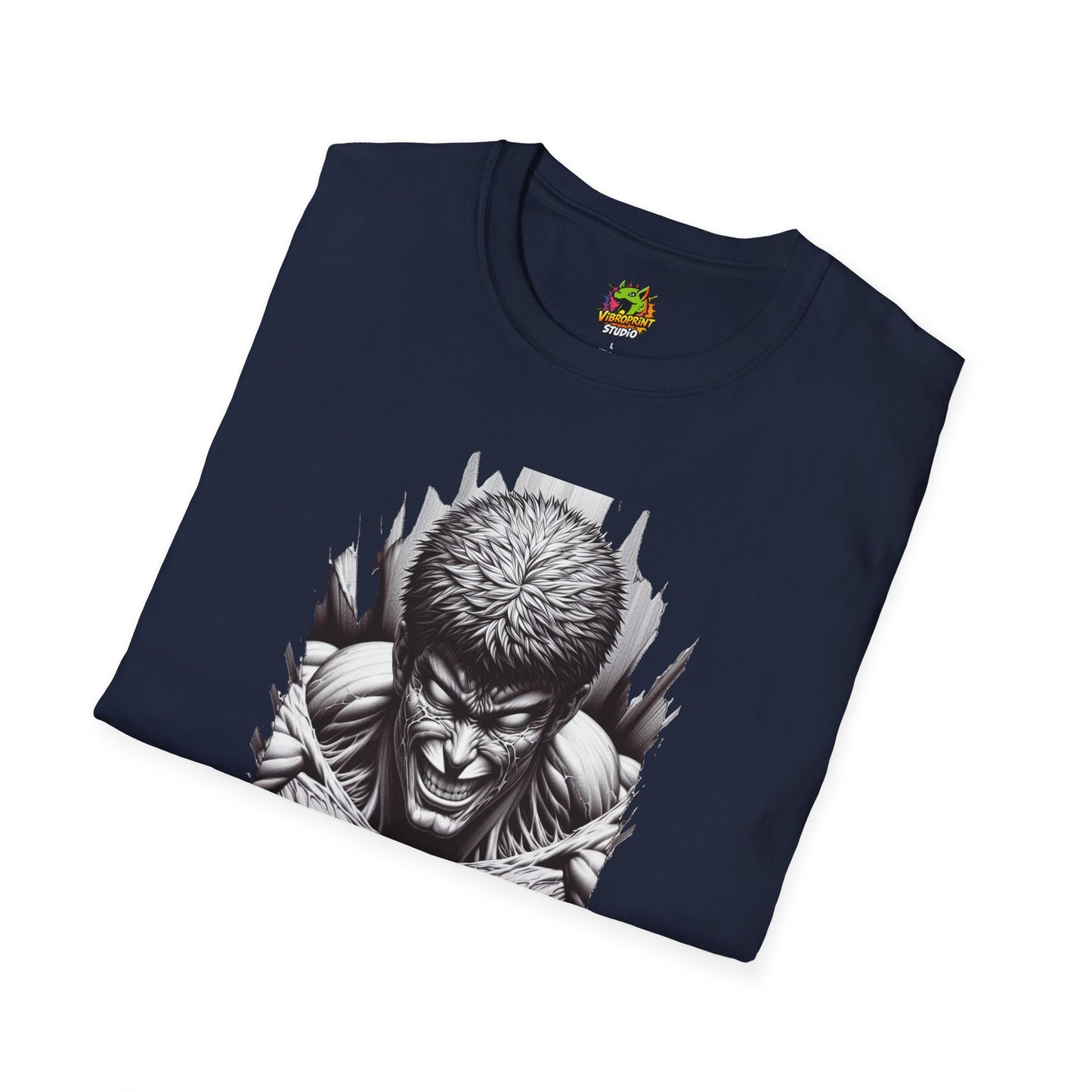 Shirt - UFC T Shirt | Unleash Fierce Confidence | UFC Tee with Baki Anime Power for Fitness Lovers - premium material. limited stock. Order yours now and stand out with this exclusive piece!