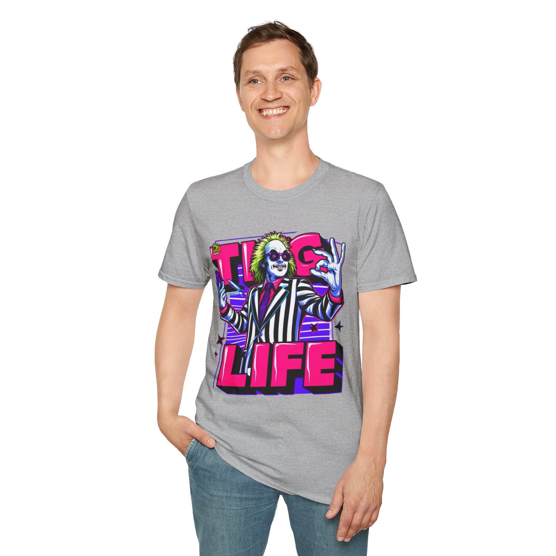 high-quality - Beetlejuice Shirt | Thug Life Halloween Graphic Tee | Spooky Beetlejuice T-Shirt - custom-made. limited stock. Order yours now and stand out with this exclusive piece!