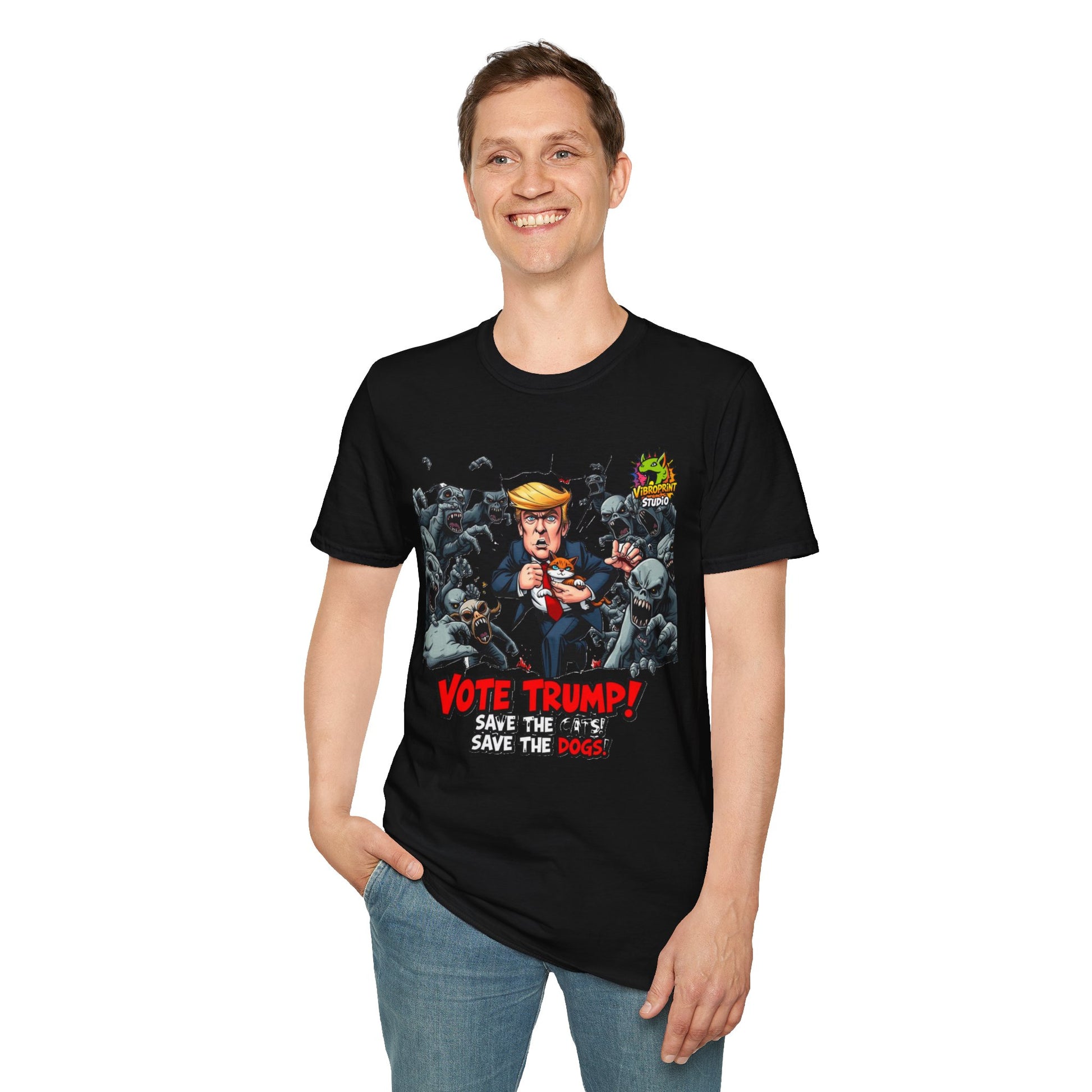 Graphic - They're Eating the Dogs Shirt | Political Meme T-Shirt | Trump Election Humor Graphic Tee - custom-made. limited stock. Order yours now and stand out with this exclusive piece!