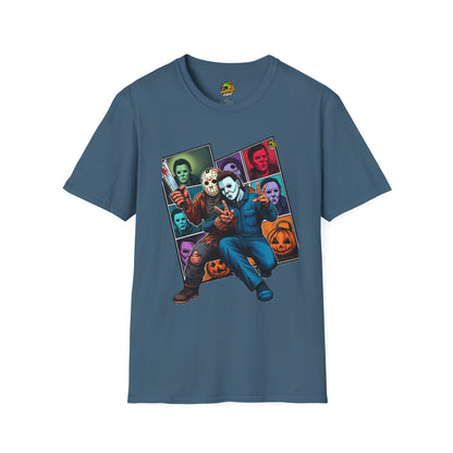 Halloween - Jason Voorhees & Michael Myers Funny Shirt | Halloween Picnic Tee - premium material. limited stock. Order yours now and stand out with this exclusive piece!