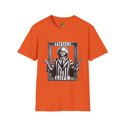 Tee - Beetlejuice Shirt | Thug Life Halloween T-Shirt | Beetlejuice Costume Tee with Attitude - premium material. perfect gift idea. Order yours now and stand out with this exclusive piece!