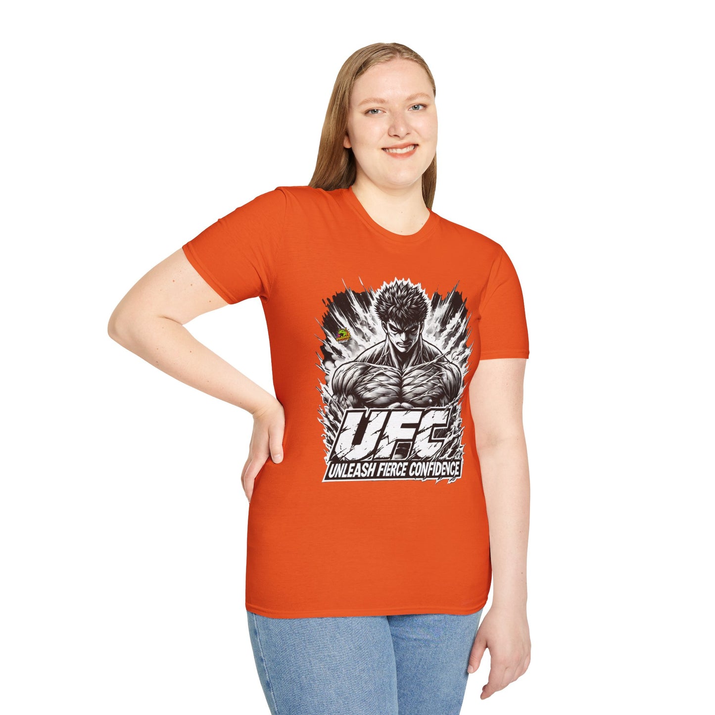 UFC T Shirt | Unleash Fierce Confidence | UFC Tee with Baki Anime T Shirt Motivation