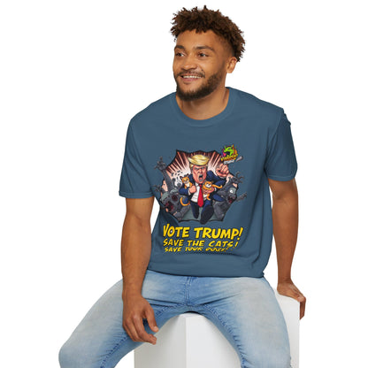 They're Eating the Dogs Tee | Trump Election Satire Shirt | Funny Political Graphic Tee