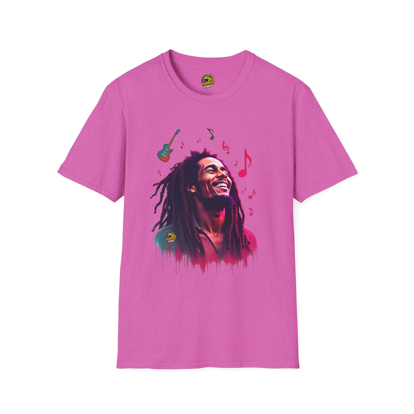 T-Shirt - Bob Marley T-Shirt - Vibrant Rasta Revolution - custom-made. perfect gift idea. Order yours now and stand out with this exclusive piece!