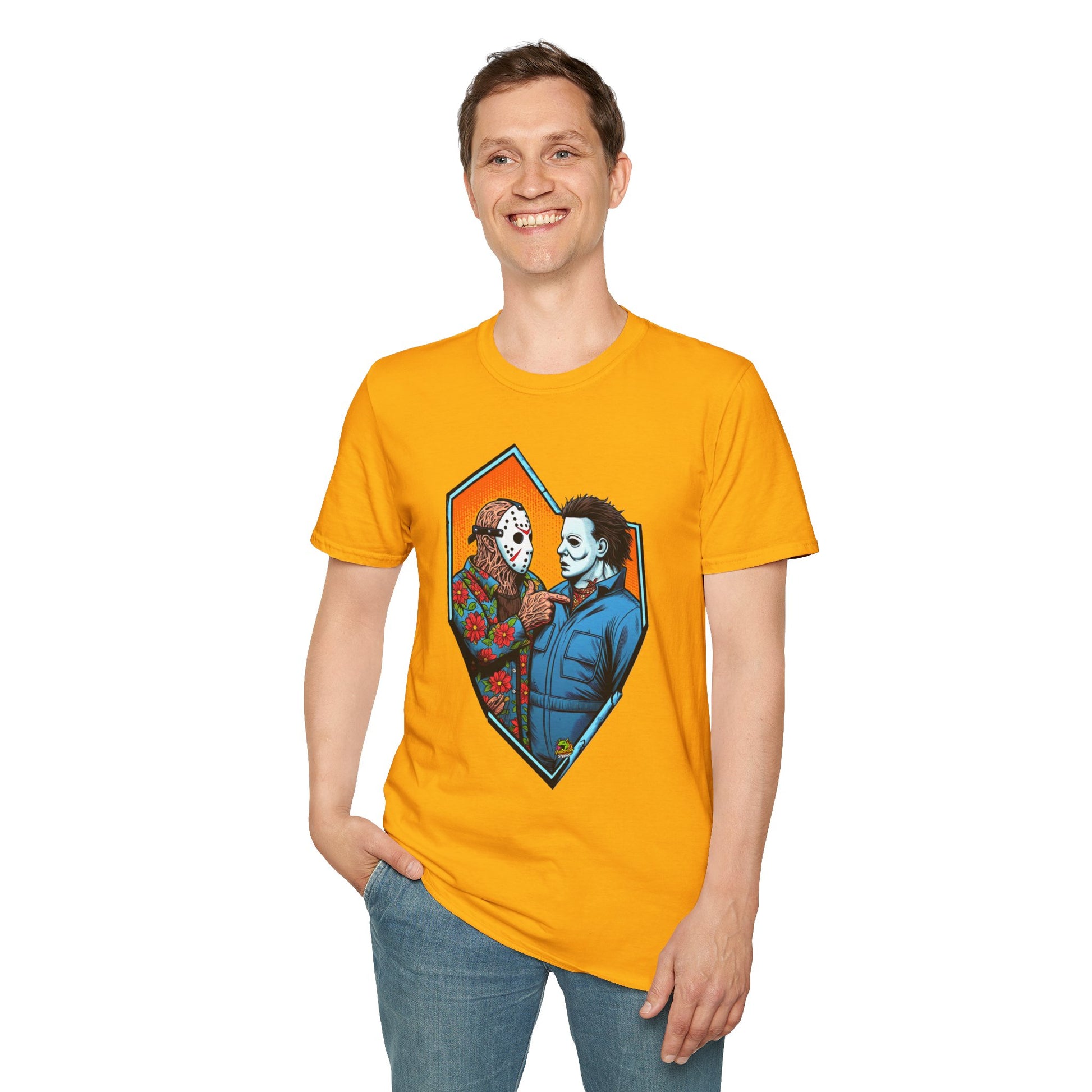 Vintage - Michael Myers Vintage Shirt | Jason & Michael Funny Horror Tee - custom-made. limited stock. Order yours now and stand out with this exclusive piece!