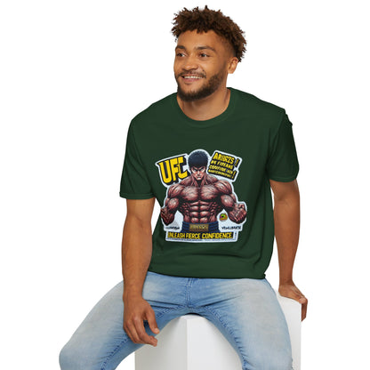 UFC T Shirt | Unleash Fierce Confidence | Motivational UFC Tee with Baki Anime Elements