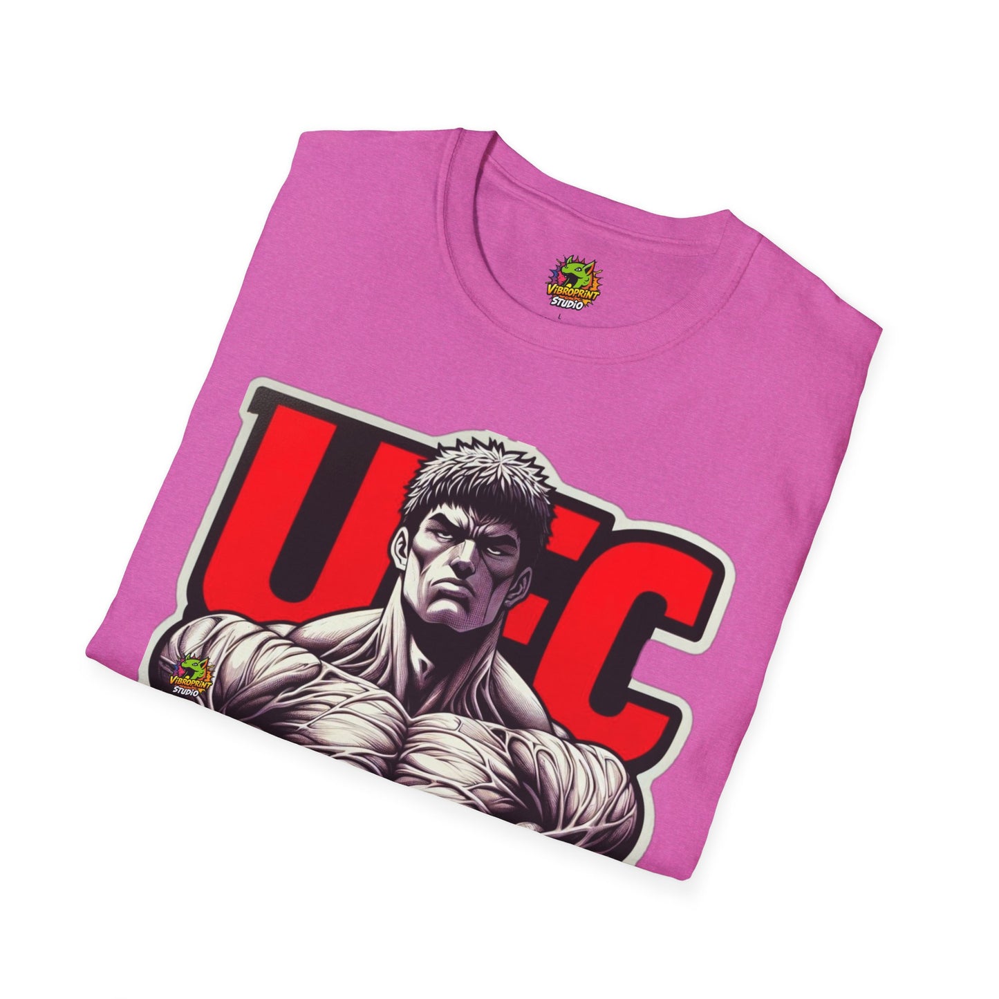 UFC T Shirt | Unleash Fierce Confidence | UFC Tee with Baki Anime Strength for Fitness Fans