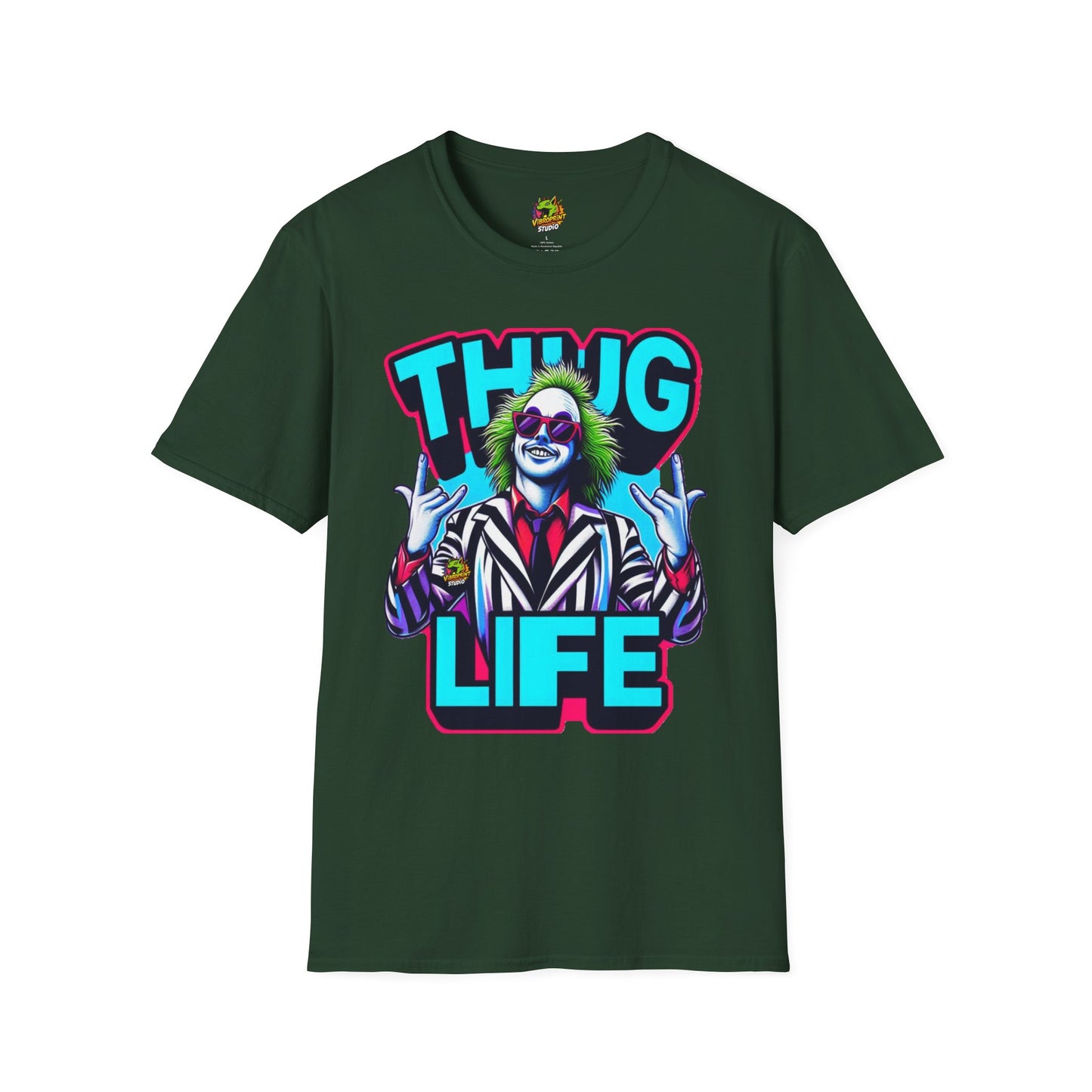 T-Shirt - Beetlejuice Shirt | Thug Life Halloween Graphic Tee | Spooky Beetlejuice T-Shirt - premium material. limited stock. Order yours now and stand out with this exclusive piece!