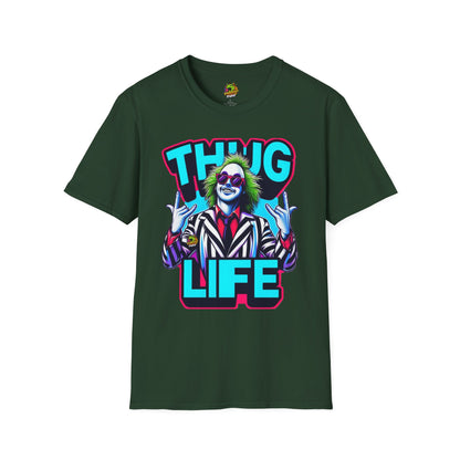 T-Shirt - Beetlejuice Shirt | Thug Life Halloween Graphic Tee | Spooky Beetlejuice T-Shirt - premium material. limited stock. Order yours now and stand out with this exclusive piece!