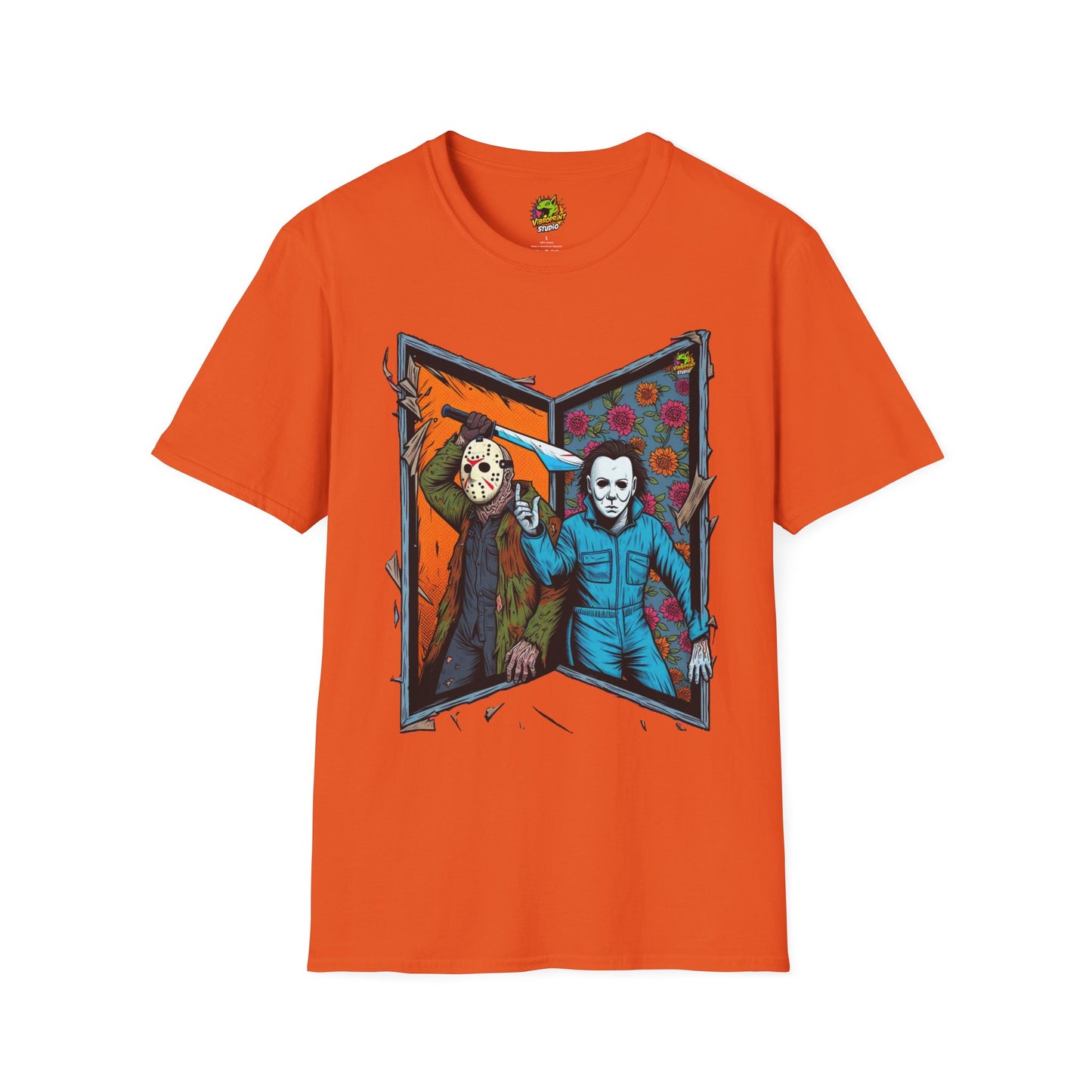 & - Jason Voorhees & Michael Myers T-Shirt | Funny Horror Tee - custom-made. perfect gift idea. Order yours now and stand out with this exclusive piece!