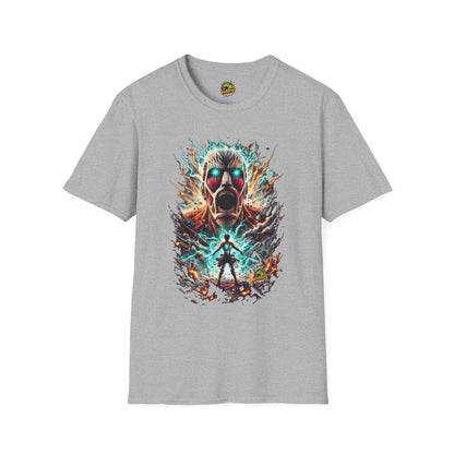 on - Eren Yeager Titan’s Strength Tee | Attack on Titan Shirt | Shingeki - premium material. limited stock. Order yours now and stand out with this exclusive piece!