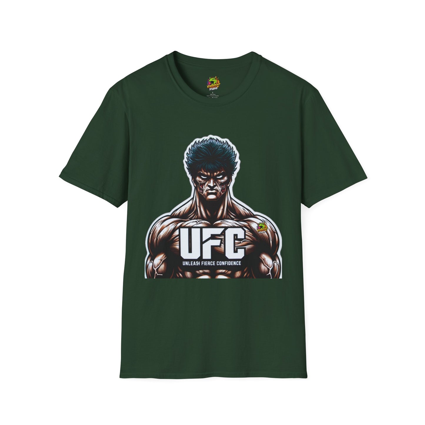 UFC - UFC T Shirt | Unleash Fierce Confidence | UFC Tee with Baki Anime Motivation for Fitness - premium material. perfect gift idea. Order yours now and stand out with this exclusive piece!