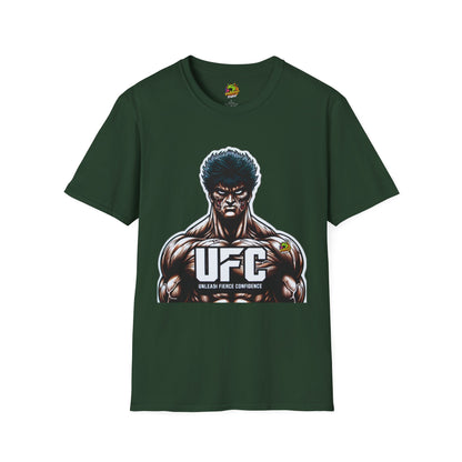 UFC - UFC T Shirt | Unleash Fierce Confidence | UFC Tee with Baki Anime Motivation for Fitness - premium material. perfect gift idea. Order yours now and stand out with this exclusive piece!