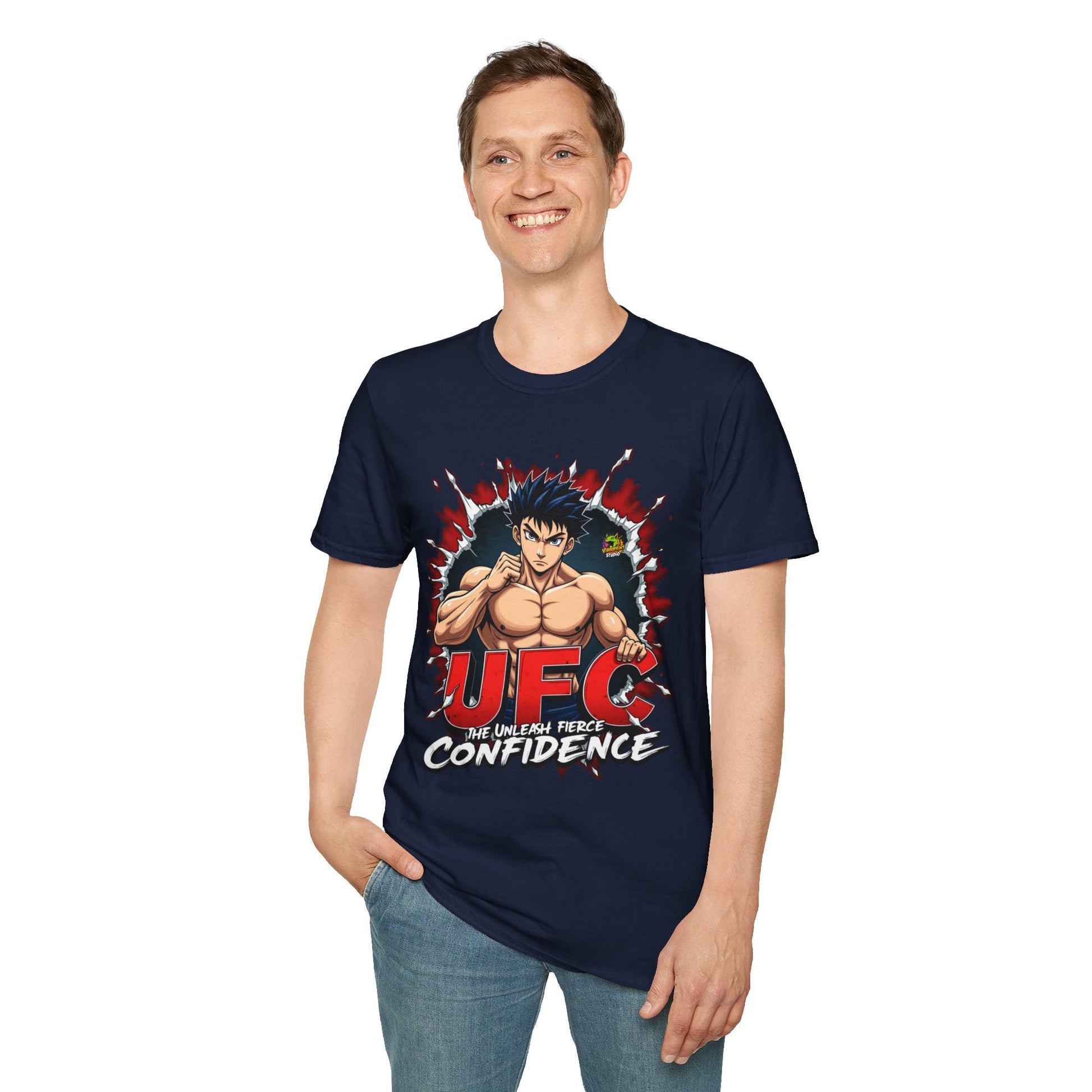 Baki - UFC T Shirt | Unleash Fierce Confidence | UFC Tee Inspired by Baki Anime for Fitness Enthusiasts - custom-made. limited stock. Order yours now and stand out with this exclusive piece!