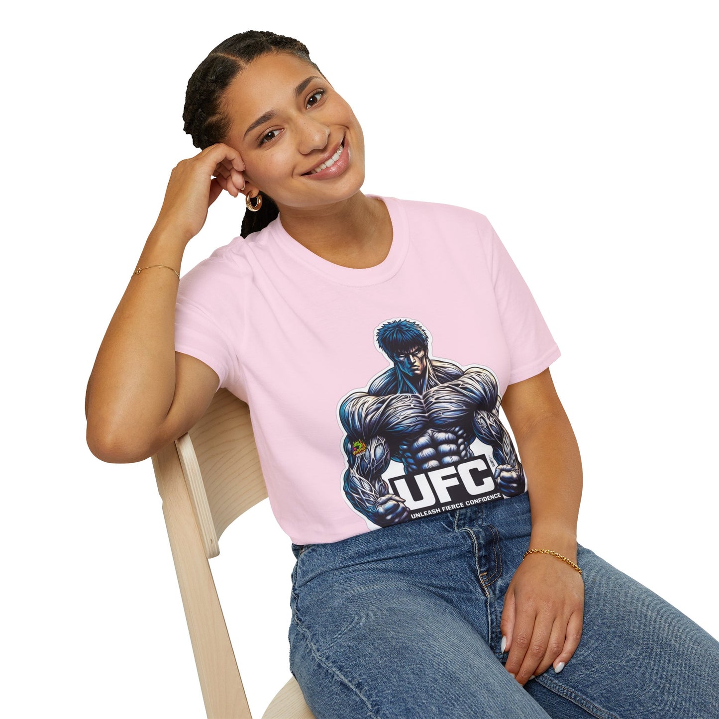 UFC T Shirt | Unleash Fierce Confidence | Motivational UFC Tee with Baki Anime Inspiration for Gym