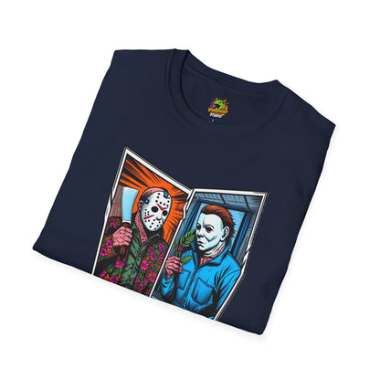 & - Jason Voorhees & Michael Myers Shirt | Funny Halloween Horror Tee - premium material. limited stock. Order yours now and stand out with this exclusive piece!