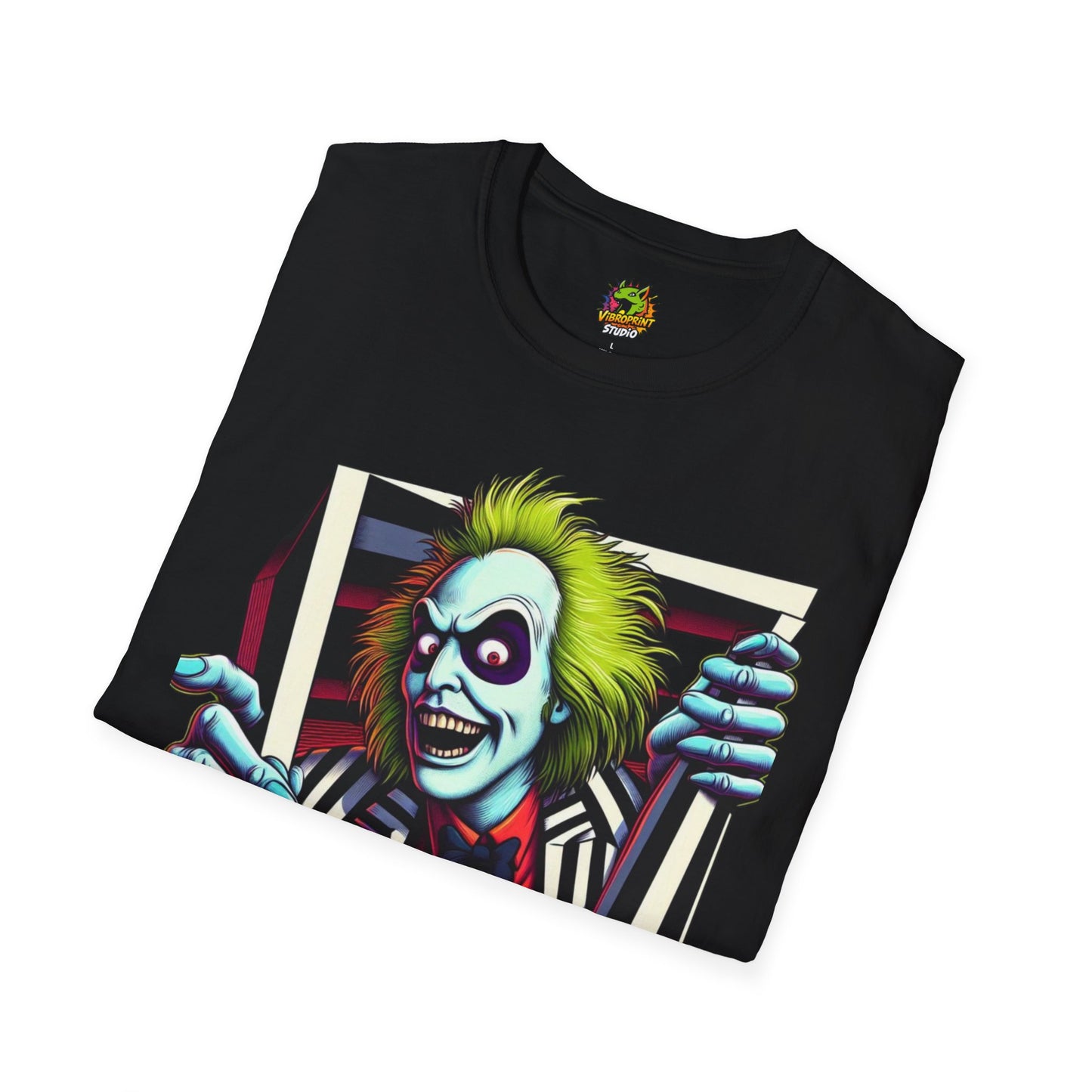 high-quality - Beetlejuice Shirt | Retro Halloween Graphic Tee | Classic Beetlejuice Movie Style | Funny and Spooky T-Shirt for Adults - custom-made. perfect gift idea. Order yours now and stand out with this exclusive piece!