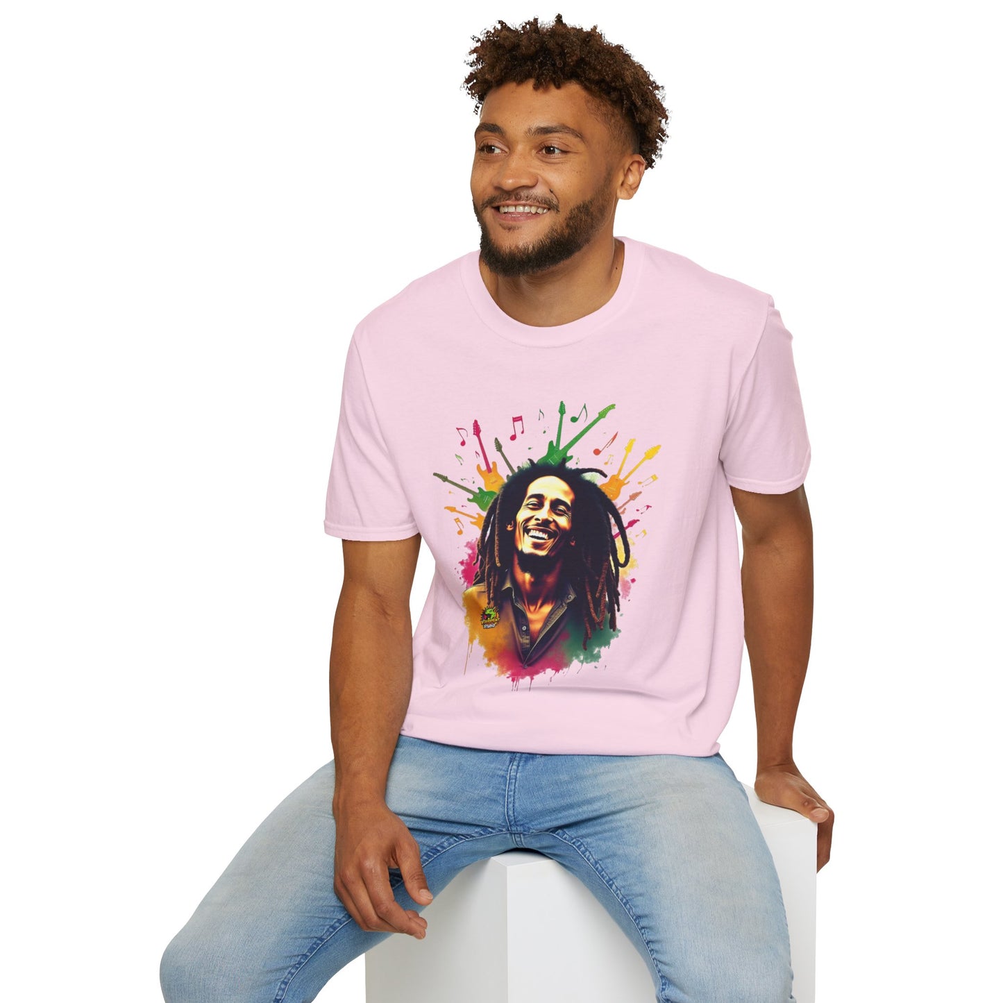 Bob Marley T-Shirt - Soulful Echoes - VibroPrint Studio