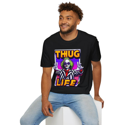 Halloween - Beetlejuice Shirt | Funny Thug Life Halloween Tee | Classic Beetlejuice Graphic T-Shirt - custom-made. limited stock. Order yours now and stand out with this exclusive piece!