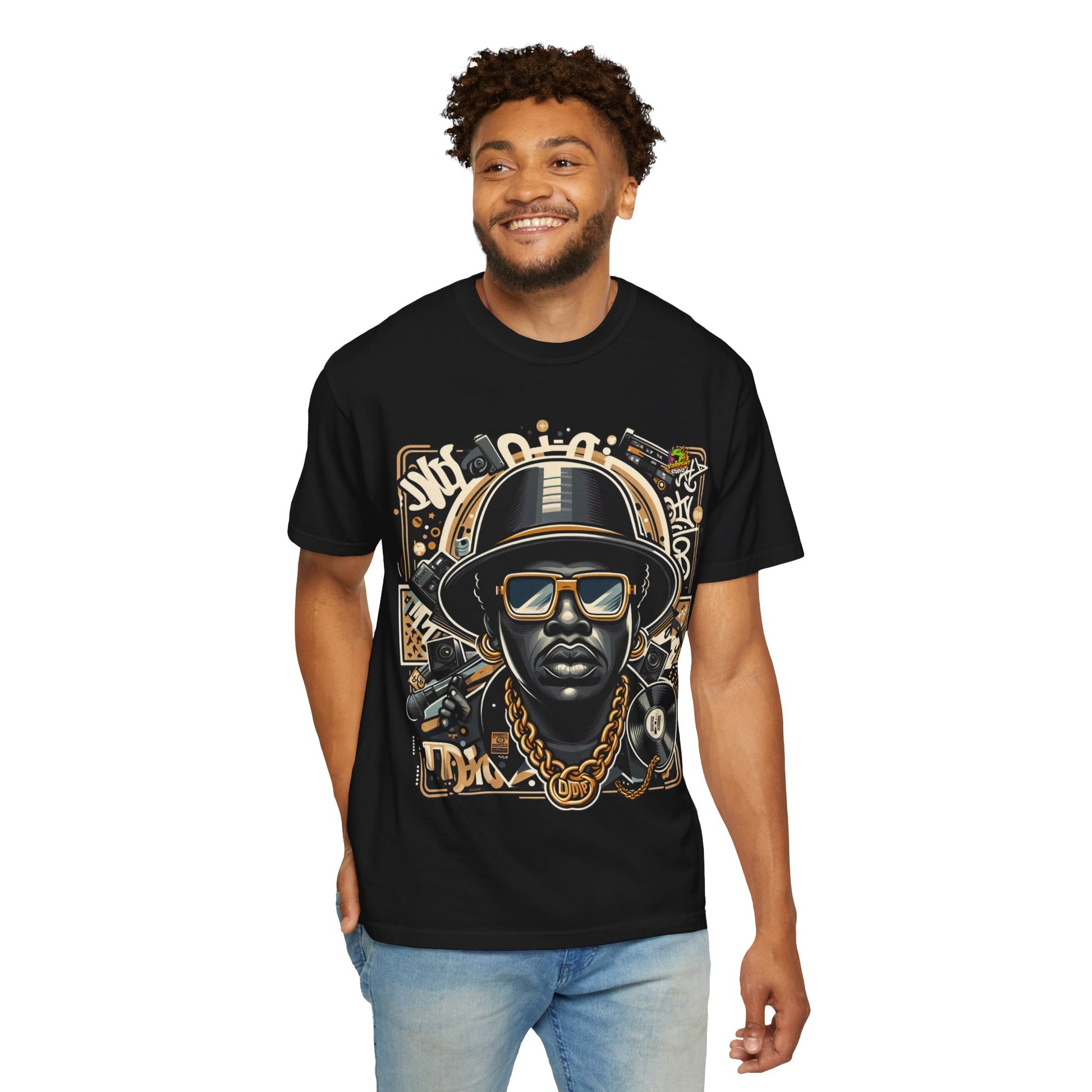 Merch - Exaggerated Hip-Hop Icon Rapper Merch | Caricature Style T-Shirt - premium material. limited stock. Order yours now and stand out with this exclusive piece!