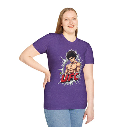 with - UFC T Shirt | Unleash Fierce Confidence | Motivational UFC Tee with Baki Anime Elements - custom-made. limited stock. Order yours now and stand out with this exclusive piece!